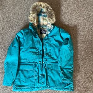 Woolrich vintage fur wool jacket